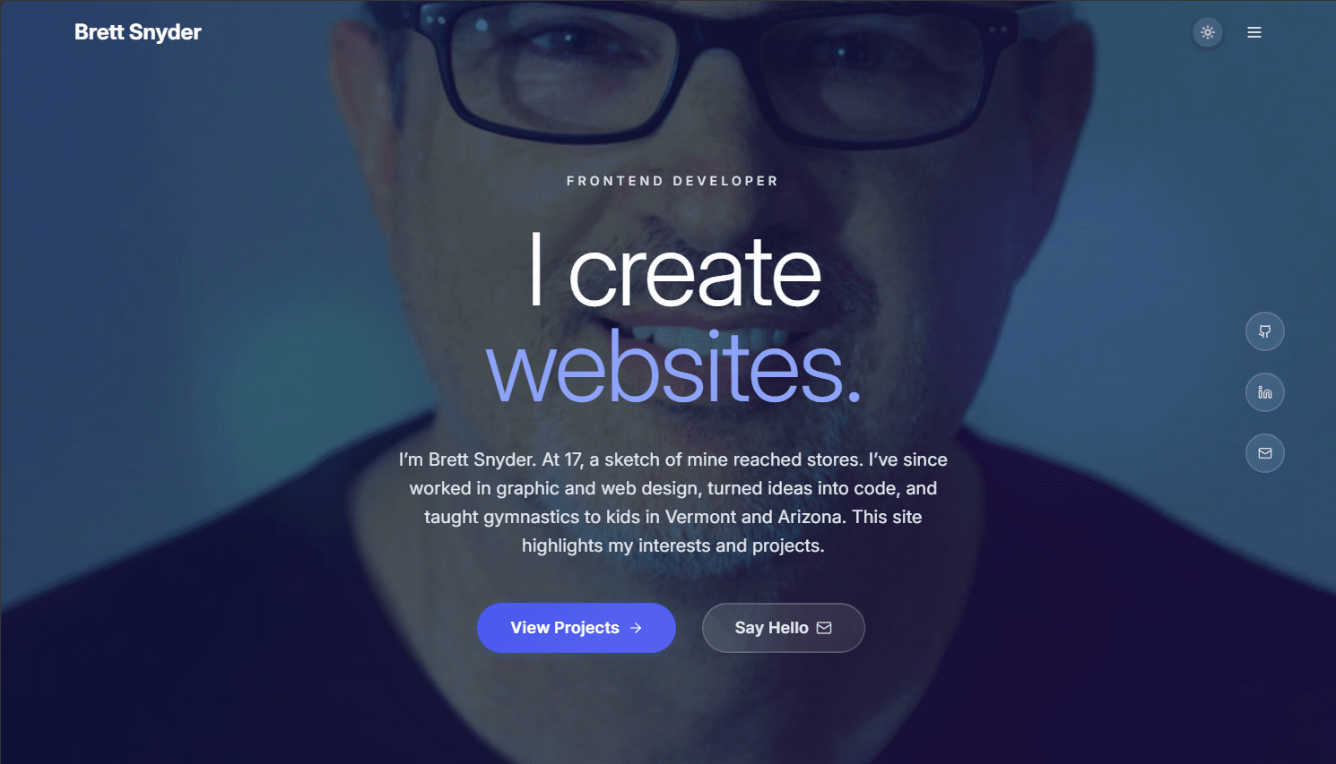 Personal Portfolio Site preview