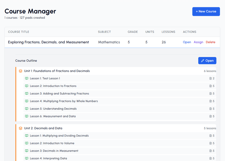 Course Manager