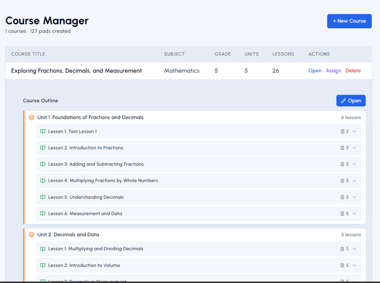 Course Manager